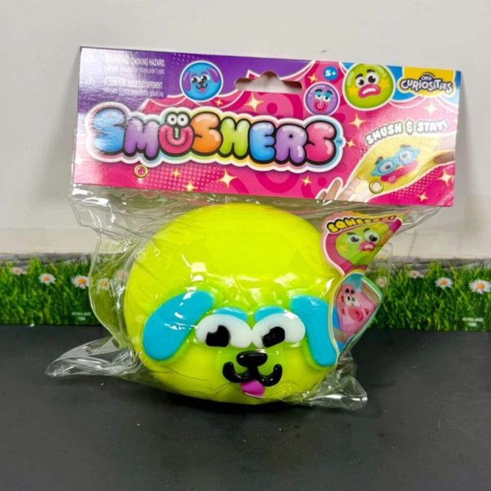 ORB Curiosities Smushers Squishy Toy New Sealed Green Dog